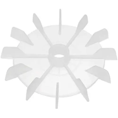 uxcell Motor Fan Blade 120mmx15mm Round Shape Bore White Engineering Plastic with 12 Vanes
