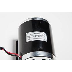 MY1020 500W 24V Electric Motor with Bottom Base Volt DC Watt 27.4 Amp for Scooter Bike Go-Kart Mini Bike Replace MY1020 Reversible w 11 Teeth Sprocket #25 Chain by Alfa Wheels (500W 24V, Bottom Base)