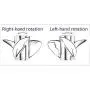 HoaFourge 7 1/2 x 7 Aluminum Propeller Prop for Suzuki Outboard Engine 4HP 5HP 6HP 58110-91JN0-019