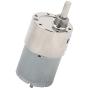 DC 12V High Torque Gear Motor, 37mm Diameter Gearbox & 5.5mm D Shaft Permanent Magnet Reduction Motor, Reversible & Speed Adjustable(300rpm 1.8kg/cm)