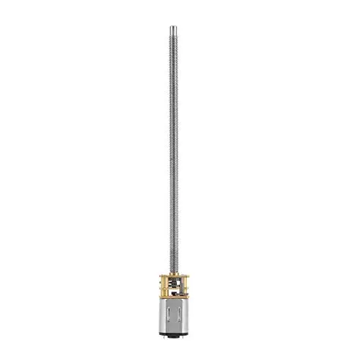 DC 6/12V N20 Metal Speed Reduction Motor Micro Electric Motor with Long Output Shaft M4 x 100mm(6V 60RPM)