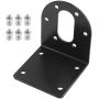 Biaungdo 37mm DC Motor Mounting Bracket, DC Gear Motors Fixed Mount Mounting Base, L-shape Fixed Seat Gear Reduction Motor Holder with Screw Nut
