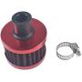 Miaowa 2PCS 12mm Air Filter Mini Universal Red Motor Cone Cold Clean Air Intake Filter Turbo Vent Breather