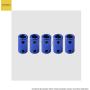 CENTAURUS 5Pcs Motor Wheel Coupling Coupler Connector 3D Shaft Rigid Stepper Motor 5mm to 8mm with Screw Alumlnum Alloy Casing Blue