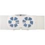 Lasko W09560 Bluetooth Enabled Twin 9-Inch Window Fan with Independent Electrically Reversible Intake & Exhaust Motors with Thermostat and Timer for Bedroom Indoor Home Use, White
