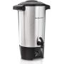 Hamilton Beach Stack & Snap Food Processor and Vegetable Chopper, 12 Cup Bowl, 2-Speed 450 Watt Motor, Black (70725A) & 45 Cup Coffee Urn and Hot Beverage Dispenser, Silver