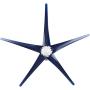 Windmill Generator 800W Small Wind Turbines Kit 5-Blade Wind Turbine Motor with Charge Controller for Home Use Boat-Blue 24v