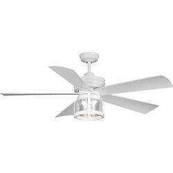 Midvale Collection 5-Blade White 56-Inch AC Motor Coastal Ceiling Fan