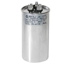 PowerWell 60+7.5 uf MFD 370 or 440 Volt Dual Run Round Capacitor PW-60/7.5R Condenser Straight Cool/Heat Pump Air Conditioner - Guaranteed to Last 5 Years