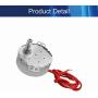 Jutagoss Synchronous Motor,TYC-50 Horizontal Hole Tapping Shaft Direction CW/CCW, 4 Watt AC 24V 4-5 RMP, 1 Pcs