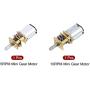MECCANIXITY DC3V 5RPM DC6V 10RPM Micro Gear Box Speed Reduction Motor Electric Geared Motors with 2 Terminals
