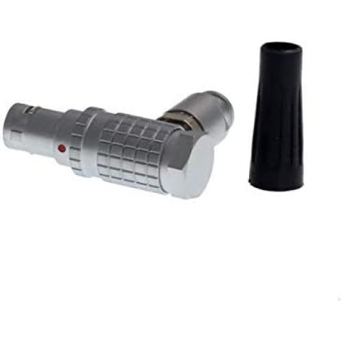 HangTon FHG.0B 7 Pin Right Angle Connector, Circular Push-Pull Male Cable Plug for Tilta Nucleus M Motor Power Data