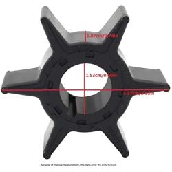 BODAO 6H4-44352-02/697-44352-00 Boat Engine Water Pump Impeller for Yamaha 25/30/40/50HP Outboard Motor