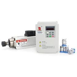RATTMMOTOR CNC Spindle Motor Kit Square 2.2KW 220V Square Air Cooled Spindle Motor ER20+2.2KW Inventer 220V Spindle Motor Speed Control Variable Frequency Drive VFD for CNC Router Milling Machine