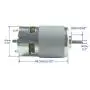 CONQUERALL 775 DC Motor 12V 10000RPM / 24V 20000RPM Large Torque High Power Electronic Component Motor Double Ball Bearing for DIY Parts