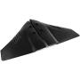 Five Oceans FO1882 Hydrofoil Stabilizer, wing Sting Ray Style, For Outboards from 50 HP to 200 HP, I/O Stearn drives UV-Resistant Molded Black ABS Plastic,