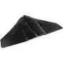 Five Oceans FO1882 Hydrofoil Stabilizer, wing Sting Ray Style, For Outboards from 50 HP to 200 HP, I/O Stearn drives UV-Resistant Molded Black ABS Plastic,