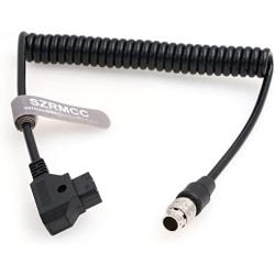 SZRMCC Cabrio Lens Hirose 20 Pin Male to D-tap Coiled Power Cable for Fujinon Cabrio servo Zoom Motor Lens