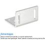 MECCANIXITY Motor Bracket Motor Mounting Holder 30x46x38mm Silver Tone for Worm Gear Motor with Screws