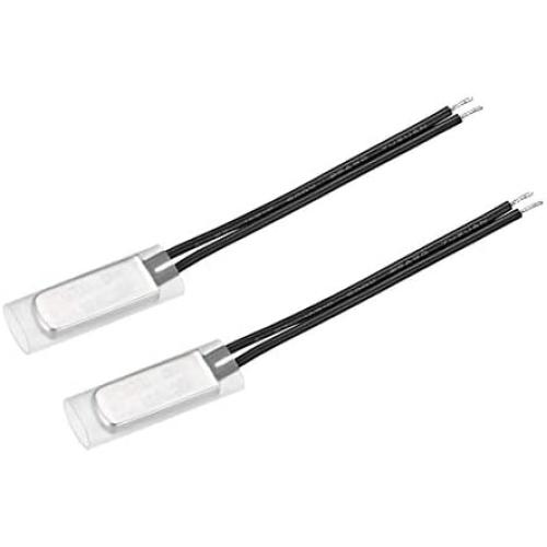 uxcell KSD9700 Thermostat, 70℃ Normally Close Temperature Switch Thermal Switch, N.C 10A Metal Temperature Controller 2pcs