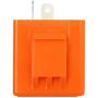 Tuimiyisou Flasher Relay 2-Pin DC 12V LED Motorbike Turn Signal Indicator Speed Controller Orange 2-Pin Flasher Relay Car Cleaners