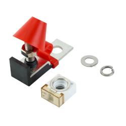 GLOSO (200A) HABF Terminal Fuse Block Kit for Multiple Batteries Ignition Boat Truck RV Construction Vehicles, Max Voltage 58V Single Stud M8 (5/16