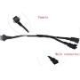 Kingshowstar 2PCS Flexible LED Strip Light and 2 PCS 1 Female to 2 Male Splitter for Motorcycle LED Light Kit