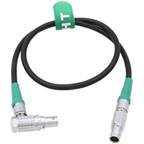 HangTon Motor Cable 1B 7 Pin for Preston FIZ MDR-4 MDR-3 Controller DM1X DM2X DM5 Digital Motor Heden M26VE, Right Angle to Straight (90 cm, RA to S)