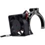AllinRC Aluminum Heat Sink Cooling Fan with Thermal Sensor Clamp Heatsink for 42mm Diameter Motors fit 4268 4274 Brushless Motor (Black)