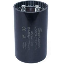 BlueNatHxRPR 105-126 MFD (uF) Motor Start Capacitor Compatible for Franklin Control Box 2823008110, 2823018110, 2801084915, 2823018310, 2823508110 1.0 1.5 and 2 HP Well Pump and Others