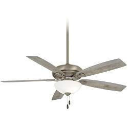 Minka-Aire F552L-BNK Watt 60 Inch LED Energy Star Rated Ceiling Fan with DC Motor and 4 Speed Pull Chain in Burnished Nickel Finish