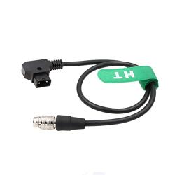 HangTon Hirose 20-Pin Male to P-Tap D-tap Power Cable for Fujinon Cabrio Lens Servo Zoom Motor 19-90mm 50cm