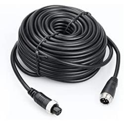 VSSTECH Backup Camera Cable 4pin Video Power Aviation Extension Wire for Vehicle Car Camper Bus Van Truck Motorhome Trailer RV Mobile DVR System 20m 65.7ft