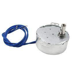 Fielect 1Pc Synchronous Synchron Motor Turntable Motor CW/CCW Direction 4W Frequency 8-10RPM TYC-50 Horizontal Hole Tapping Shaft AC 110V