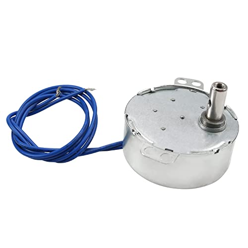 Fielect 1Pc Synchronous Synchron Motor Turntable Motor CW/CCW Direction 4W Frequency 8-10RPM TYC-50 Horizontal Hole Tapping Shaft AC 110V