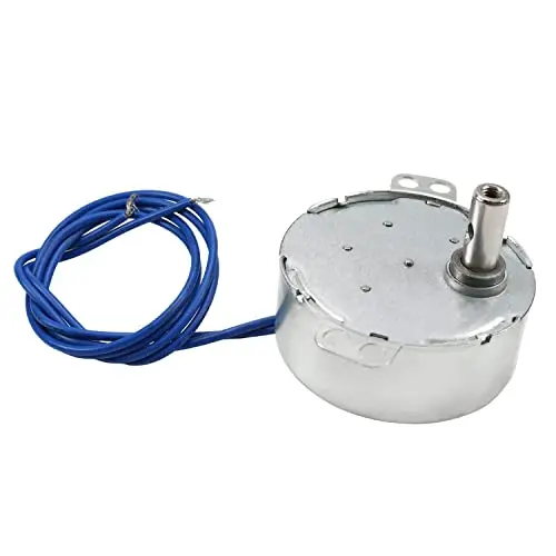 Fielect 1Pc Synchronous Synchron Motor Turntable Motor CW/CCW Direction 4W Frequency 8-10RPM TYC-50 Horizontal Hole Tapping Shaft AC 110V