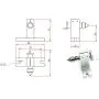 RATTMMOTOR Reducing Ratio 4:1 CNC 4th-axis A-axis Rotation-axis, 4 Jaw K12-65mm Chuck Tip Indexing Head with Nema17 2-Phase 4-Wire Stepper Motor + 54mm Tailstock for CNC Router Engraving Machine
