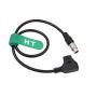HangTon Hirose 20-Pin Male to P-Tap D-tap Power Cable for Fujinon Cabrio Lens Servo Zoom Motor 19-90mm 50cm
