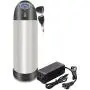 Jieoto 24V 36V 48V E-Bike Water Bottle Battery Waterproof Li-ion Battery Pack Fits for 200W 250W 400W 500W 750W 1000W E-Bike Motors with Charger and T Output Line
