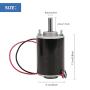 DC Electric Motor Drive, 3500RPM High Speed Permanent Magnet 12V DC Motor High Torque 30W CW/CCW (12V DC 3500RPM)