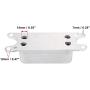 X AUTOHAUX 5184294AE Automatic Engine Oil Cooler Metal 17 Rows Silver Tone for Chrysler 200 300 2011-2013