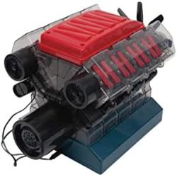 OWI Inc Robotics Vroom! Stem V8 Model Combustion Engine, DIY Educational STEM Birthday Kits Ages 12 and Up