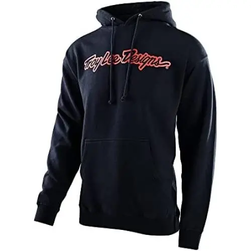 Troy Lee Designs Motorcycle Motocross Racing PULLOVER HOODIE for Men, Signature Pullover Hoodie