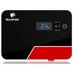 Sunwhale 20A/30A/40A 12V/24V MPPT Solar Charge Controller with Bluetooth LCD Display w/ Temp Sensor, Solar Panel Regulator fit for Gel Sealed Flooded and Lithium Battery Solar System Motorhome