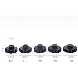 AMOGOT Metal Steel M1 Pinion Gear Sets 26T 27T 28T 29T 30T 5mm Shaft Motor Gears with Hex Key for 1/10 RC Brushless Brush Motor