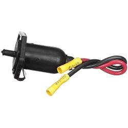 Attwood 14350-3 Medium-Duty Trolling Motor Connector, Female Receptacle, Boat Side, Weather Cover, Face Plate, 12-Volt DC