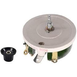 Yinpecly 200W 100R Ohm Ceramic Wirewound Potentiometer Variable Resistor Rheostat with Knob for Industiral Machinery RPM Adjustment