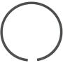 2 Set Piston Rings Fit for 168F/5.5 6.5 Cylinder Piston Gasoline Engine Motor Generator Piston Ring Replacement