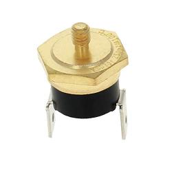 Fielect KSD301 Thermostat Temperature Control Switch,Adjust Snap Disc Temperature Switch 100°C Copper M4 Normally Closed 1 Pcs