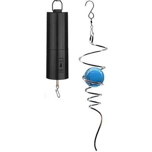 UOUDIO Gazing Ball Spiral Tail Wind Spinner Motor Stabilizer，Stress Ball Indoor Outdoor Decoration Motor Drive Hanging Swivel Hook 11